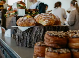 Bakery counter, pastries