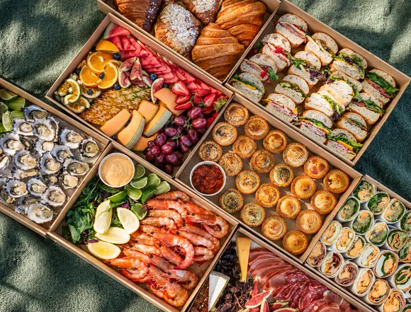 Catering boxes from The Orchard kitchen