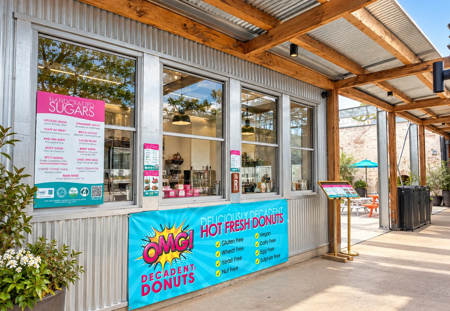 OMG Decadent Donuts at The Orchard Penrith, certified gluten free and vegan donuts